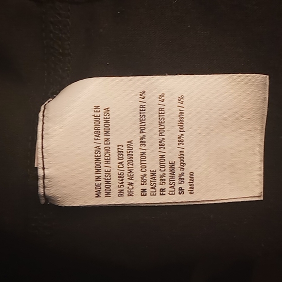 American Eagle black long/sleeve (Active Flex) Shirt w/ Reflective Logo (Unisex) - Picture 3 of 5